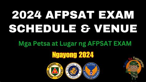 afpsat exam 2024|AFPSAT EXAM SCHEDULES AND VENUES 2024 (UPDATED).